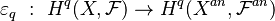 \varepsilon_q\ :\ H^q(X,\mathcal{F}) \rightarrow H^q(X^{an},\mathcal{F}^{an})