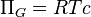  \Pi_G = RTc 