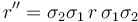 r^{\prime\prime} = \sigma_2 \sigma_1 \, r \, \sigma_1 \sigma_2 