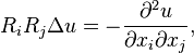 R_iR_j\Delta u = -\frac{\partial^2u}{\partial x_i\partial x_j},