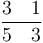 \frac{3 \quad 1}{5 \quad 3}