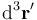 \mathrm{d^3}\mathbf{r'}