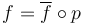 f = \overline{f} \circ p