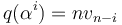 q(\alpha^i)=nv_{n-i}