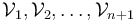 \mathcal V_1, \mathcal V_2,\dots,\mathcal V_{n+1}