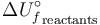 \Delta {U_f^\circ}_{\mathrm {reactants}}