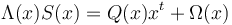  \Lambda(x) S(x) = Q(x) x^{t} + \Omega(x) 