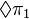 \Diamond \pi_1