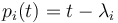 p_i(t) = t - \lambda_i