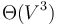 \Theta(V^3)