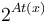 2^{At(x)}