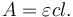 A = \varepsilon cl.