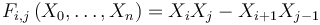 F_{i,j} \left (X_0, \ldots, X_n \right ) = X_iX_j - X_{i+1}X_{j-1}