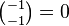 \tbinom{-1}{-1}=0