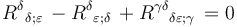 R^\delta{}_{\delta;\varepsilon}  \, -  R^\delta{}_{\varepsilon;\delta}  \, +  R^{\gamma\delta}{}_{\delta\varepsilon;\gamma}  \, = 0