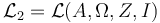 \mathcal{L}_2 = \mathcal{L}(\Alpha, \Omega, \Zeta, \Iota)