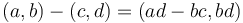 (a,b) - (c,d) = (ad-bc,bd) \,