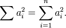 \sum a_i^2 = \sum_{ i \mathop =1}^n a_i^2.