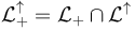 \mathcal{L}_+^\uparrow = \mathcal{L}_+ \cap \mathcal{L}^\uparrow 