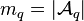 m_q = |\mathcal{A}_q|