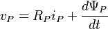 v_P=R_Pi_P+\frac{d\Psi{_P}}{dt}