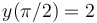 y(\pi/2)=2