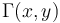 \Gamma(x,y)