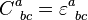 C^{a}_{\ bc}=\varepsilon^{a}_{\ bc}