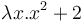 \lambda x.x^2+2