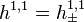 h^{1,1} = h^{1,1}_{\pm}