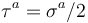 \tau^a=\sigma^a/2