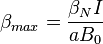 \beta_{max} = \frac{\beta_N I}{a B_0}