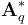 \mathbf{A}_q^*