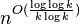 n^{O(\frac{\log \log k}{k \log k})}