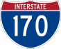 Interstate 170 marker