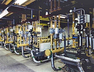 A machine room