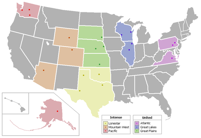 2011 Indoor Football League Map.png