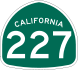 State Route 227 marker