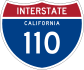 Interstate 110 marker