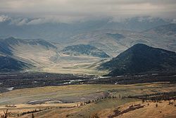 Bukhtarma river in East Kazakhstan