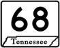 State Route 68 marker