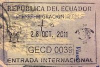 Entry stamp