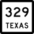 State Highway 329 marker