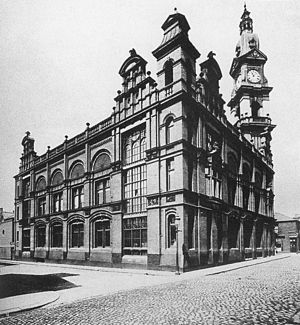 exterior of nineteenth century industrial building