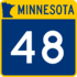 Trunk Highway 48 marker