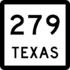 State Highway 279 marker