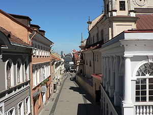 Vilnius Old Town: Aušros Vartų street