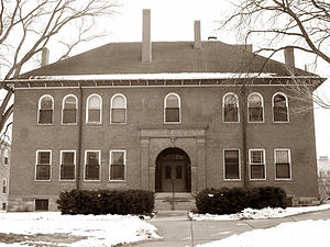 a two-story house