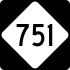 NC Highway 751 marker