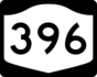 NYS Route 396 marker